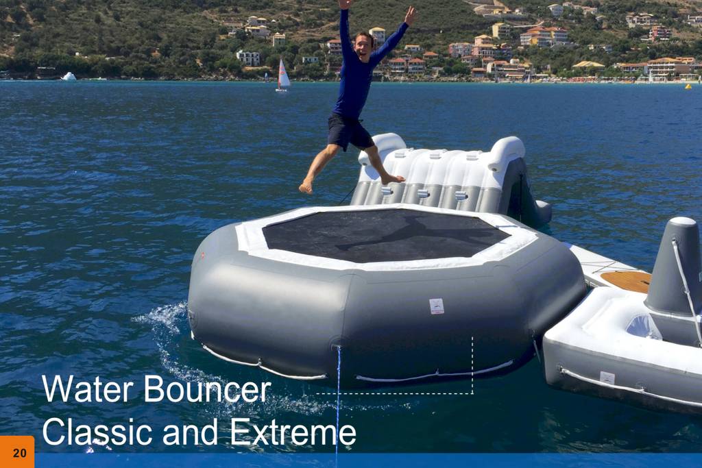 Yacht slides bounce