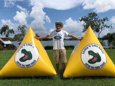 Triangular Inflatable Water Buoy for Lake & Water Park Markers