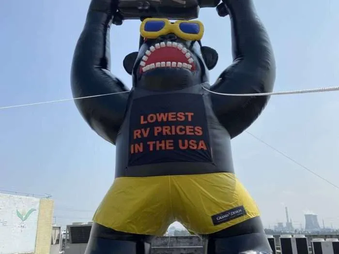 inflatable gorilla