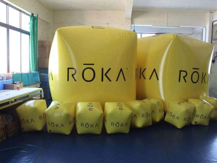 Custom Printed Inflatable Square Buoy for Water Safety & Brand Markers